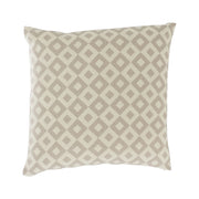 Macadamia Diamonds Square Pillow Cover