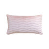 Rose Chevron Faux Fur Pillow Cover Lumbar