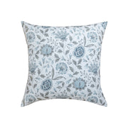 Sterling Blue Dox Floral Pillow Cover Square