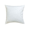 White Embroidered Floret Pillow Cover Square