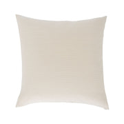Vanilla Basketweave Square Pillow Cover