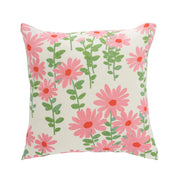 Endless Daisies Floral Square Pillow Cover