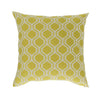 Chartreuse Hexagon Square Pillow Cover