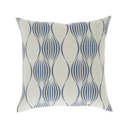 Sand with Pacific Blue Waves Square Pillow Cover