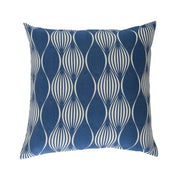 Pacific Blue Waves Square Pillow Cover