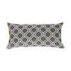 Slate Gray Hexagon Lumbar Pillow Cover