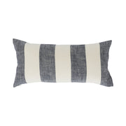 Pacific Blue Coastal Stripe Lumbar Pillow Cover