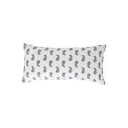 Charcoal Paisley Print Lumbar Pillow Cover
