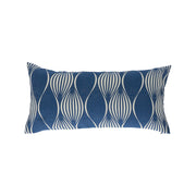 Pacific Blue Waves Lumbar Pillow Cover