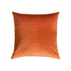 Orange Geometric Velvet Pillow Cover Square