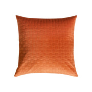 Orange Geometric Velvet Pillow Cover Square